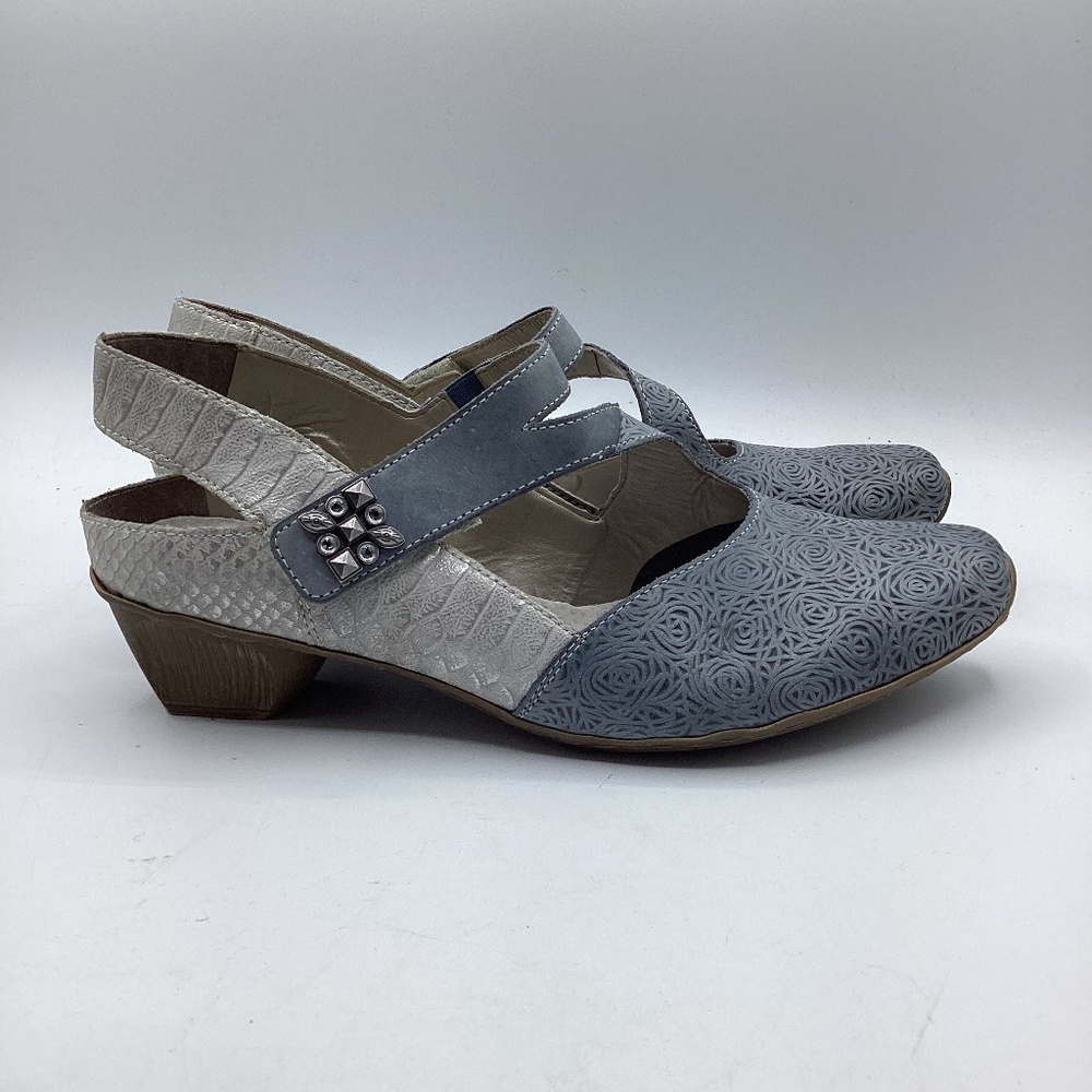 Women’s Reiker Heel Slingback Leather Shoes Size 40